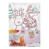 Karácsonyi Színező Készlet A4 Vászonnal – Ajándékos Rénszarvas & Akvarell – 3 db