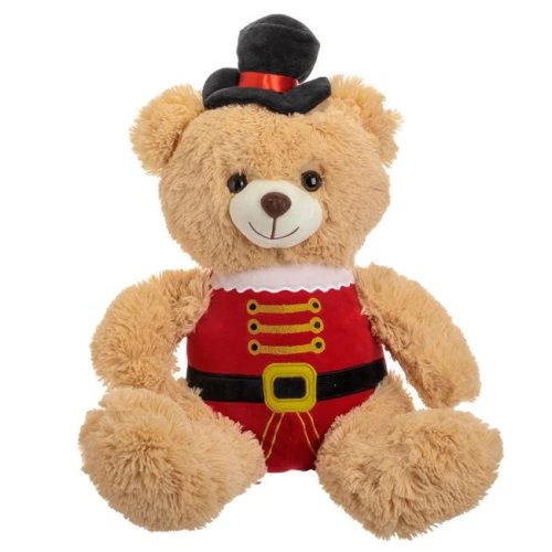 Plüss maci karácsonyi katona egyenruhában 40 cm