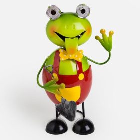 Szolár kerti lámpa - Béka figura, 25 cm