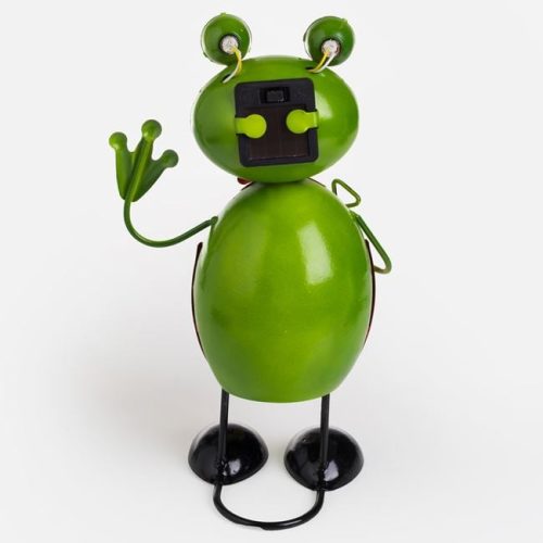 Szolár kerti lámpa - Béka figura, 25 cm