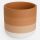 Terrakotta Kerámia Kaspó Csíkos Mintával - Ø14x12,5 cm - 1,3L