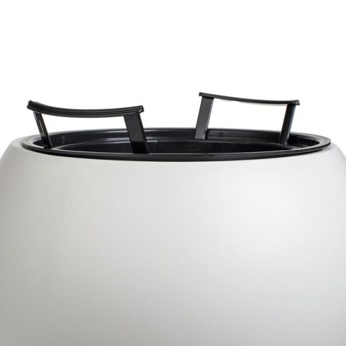 Kerek Fehér Műanyag Kaspó Ø40x30cm - 9L