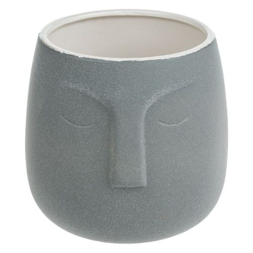 Arc Mintás Szürke Kerámia Kaspó - Ø14.8x14cm, 1.7L