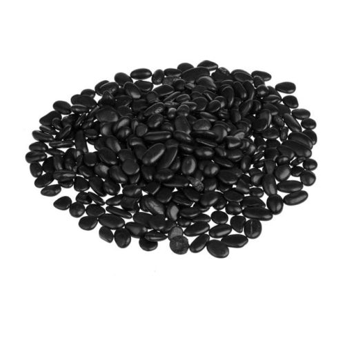 Fényes Fekete Dekorációs Kövek 15-25mm - 1kg