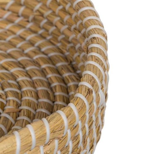 Kerek Fonott Szalmatálca Natúr Színben Ø32x7cm