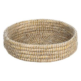 Kerek Természetes Szalma Tálca Ø35x7cm