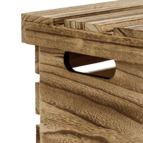 Home Szíves Natúr Fa Dekoláda Fedéllel 28x17x15cm