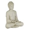 Etnikus Kerámia Buddha Kerti Figura, Ecru, 28 cm