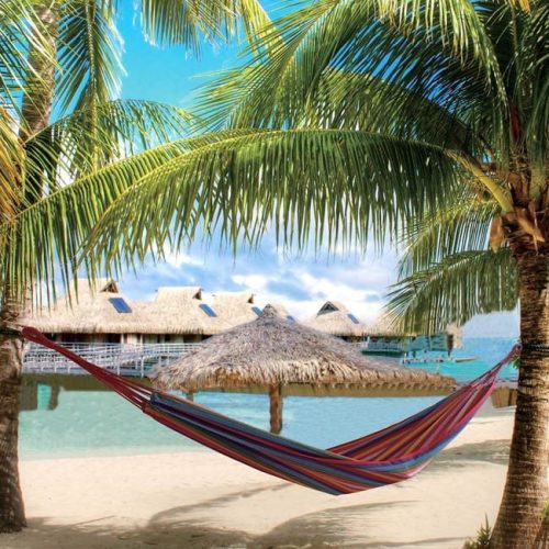 Többszínű csíkos függőágy 200x80cm