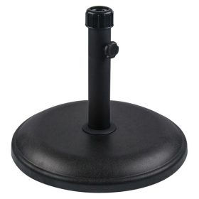   Fekete Fém Napernyőtalp Kerti Esernyőkhöz Ø35-38mm, 40cm