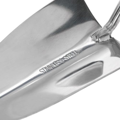 Rozsdamentes Acél Kerti Lapát PP Markolattal, Fekete/Kék, 36 cm