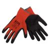 Piros-Fekete Latex Bevonatú Kerti Kesztyű, 10-es méret