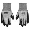 Nitril Kerti Kesztyű, Fekete-Szürke, 10-es méret