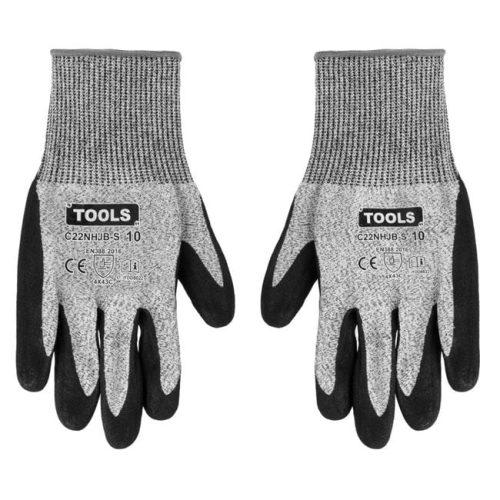 Nitril Kerti Kesztyű, Fekete-Szürke, 10-es méret
