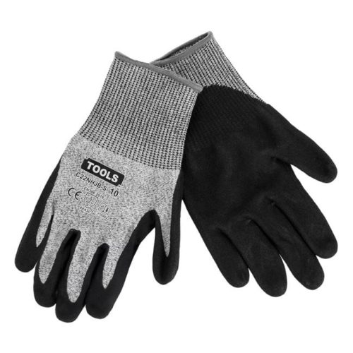 Nitril Kerti Kesztyű, Fekete-Szürke, 10-es méret