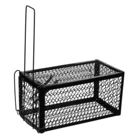 Fém Rágcsálócsapda, Fekete, 23x11x11 cm