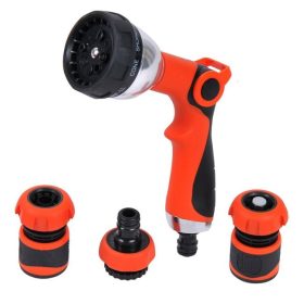   Kerti öntözőpisztoly készlet 3 tartozékkal és 8 funkcióval