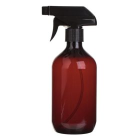   Barna Műanyag Permetező és Spriccelő Flakon Fekete Fejjel 500ml