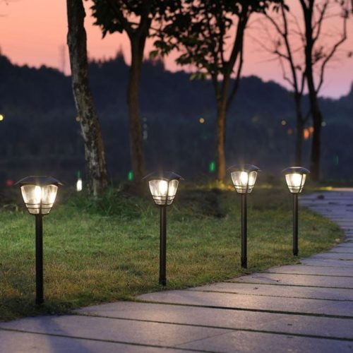 Fekete Szolár Lámpa Izzóval 44cm