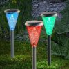 Színváltós Üveg Szolárlámpa, 27 cm