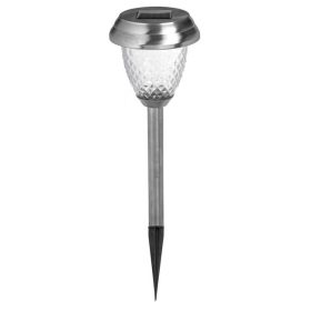   Ezüstszínű Napelemes Stick Lámpa RGBW Világítással 40cm