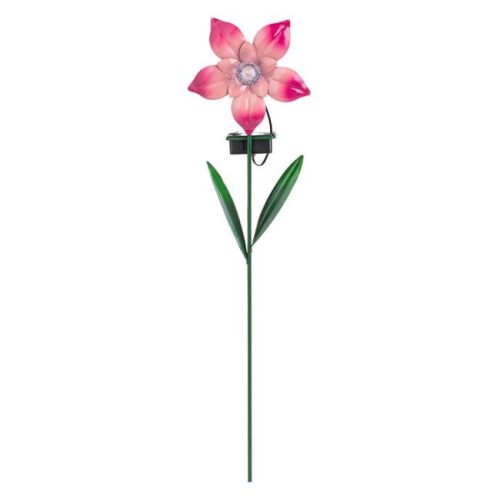 Virág Alakú Szolár Kerti Dekoráció 1 Meleg Fehér LED-del - 46cm