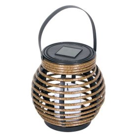 Napelemes Kerti Lámpa, Barna-Fekete Ø15x15cm