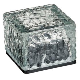   Kristály Mintázatú Napelemes Kerti Lámpa, Kocka Alakú 7x7x5cm