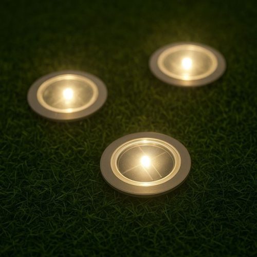 Kerek Napelemes Kerti Lámpa Készlet Ø7x6.5cm - 3db-os