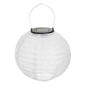 Szolár Textilgömb Lámpás, Fehér, Ø20cm