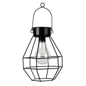 Geometrikus Szolár Lámpás LED Izzóval, 13x13x15 cm