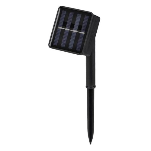 Szolár Fényfüzér Rózsa Virágokkal, 20 Meleg Fehér LED-del, Villogó Funkcióval - 1.9m