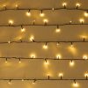 Szolár Fényfüzér 200 LED-del, Több Funkcióval, 9,95 m - Meleg Fehér