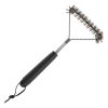 Háromszögletű Rozsdamentes Acél Grilltisztító Kefe, 30 cm