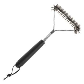   Háromszögletű Rozsdamentes Acél Grilltisztító Kefe, 30 cm
