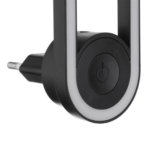 2 az 1-ben Éjszakai Fény és Ultrahangos Rovarriasztó, Ovális, Fekete, 0.5W - Meleg Fehér