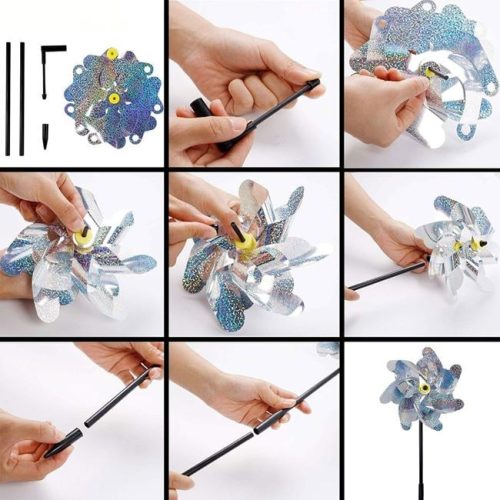 Madárriasztó Szélforgó Ø18x54cm