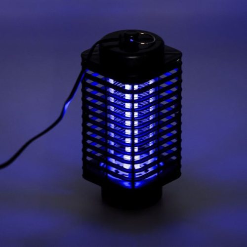 Fekete Elektromos Rovarcsapda Lámpa UV Fénnyel - 1.2W, 21x9cm