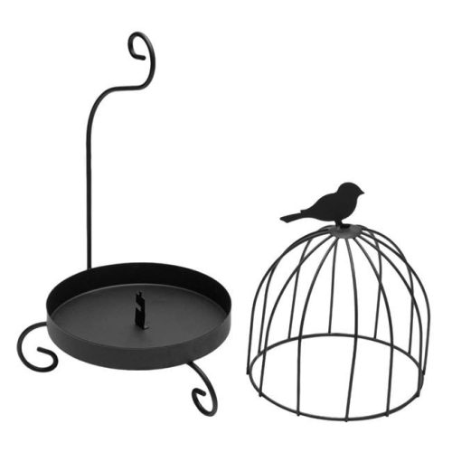 Fémszerkezetes Madárkalitka Tartó Szúnyogriasztó Spirálhoz, Ø14x28cm