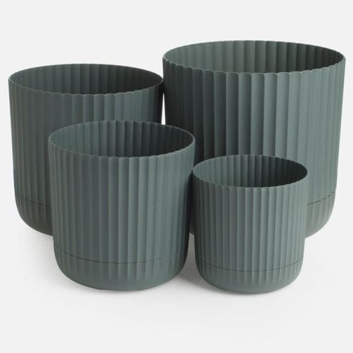 Keki Műanyag Virágcserép Beépített Alátéttel Ø13x13cm 1,3L