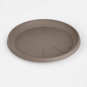 Mokka színű műanyag cserépalátét Ø28,1x2,8cm