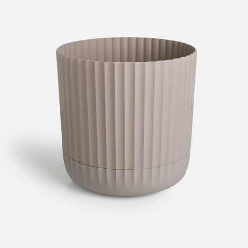 Műanyag Virágcserép Beépített Alátéttel, Bézs Ø20x19,5cm - 4,6L