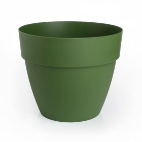   Műanyag Virágcserép Belső Vízelvezetővel, Zöld - Ø25x21cm, 7L