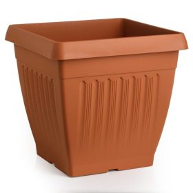   Négyzet Alakú Terracotta Műanyag Virágcserép - 40x40x36cm, 34,7L