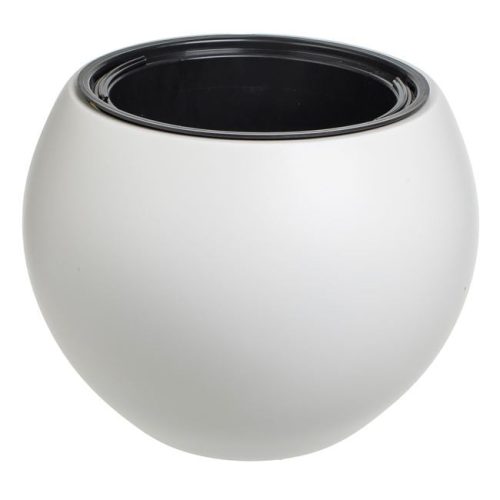 Fehér Kerek Műanyag Kaspó Ø40x30cm - 9L