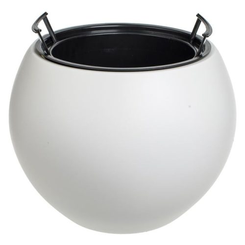 Fehér Kerek Műanyag Kaspó Ø40x30cm - 9L