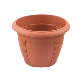   Műanyag Virágcserép, Terrakotta Színű - Ø27,5x20cm - 6,5L