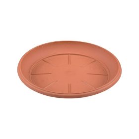 Műanyag virágcserép alátét, terrakotta, Ø27x3,3cm