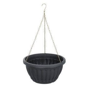 Függő Műanyag Virágcserép Szürke Ø30x16cm - 5.9L