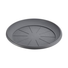 Műanyag virágcserép alátét, Antracit, Ø37x4,5 cm